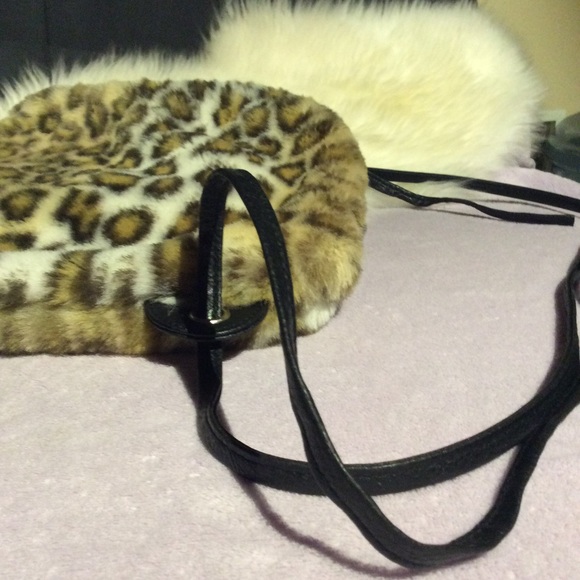 2/$8 • EUC Nasty Gal Leopard Drawstring Bag - Picture 3 of 8